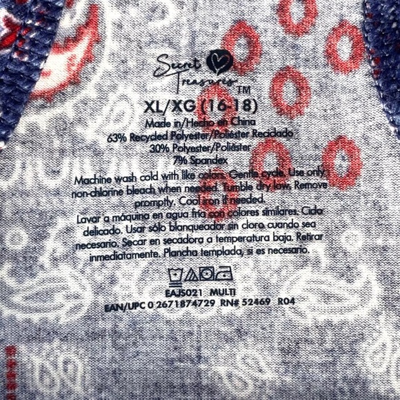 Secret Treasures Sleepwear Dress Paisley Soft Sleeveless Scoop-Neck Pockets - Picture 10 of 10